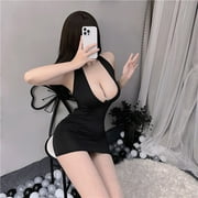 PuPy Corset Lingerie for Women Plus Size Lingerie Stockings Fishnet Lingerie Bodysuit for Women With Underwire Halter V Neck Mini Bodysuit Gothic Lingerie for Women Naughty Clearance under $2165